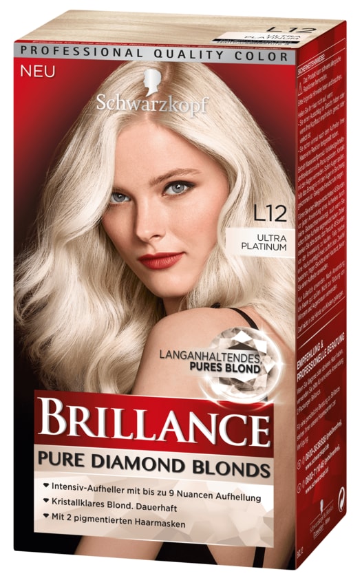 Schwarzkopf Brillance Pure Diamond Blonds L12 ultra platinum 165ml